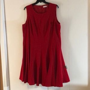 Calvin Klein flared hem dress